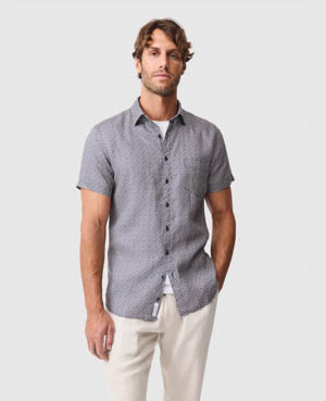 Rodd & Gunn Featherson Sports Fit Shirt In Gray