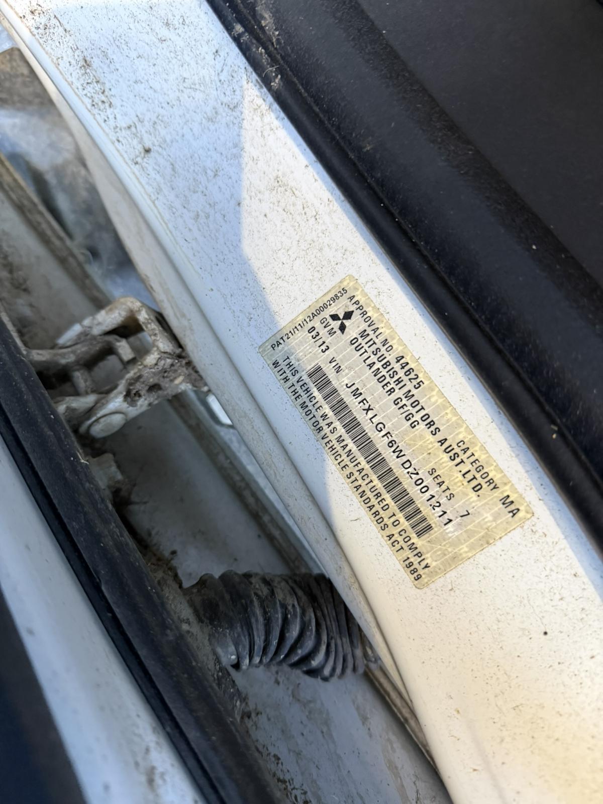 View Auto part Right Door Mirror Mitsubishi Outlander 2013