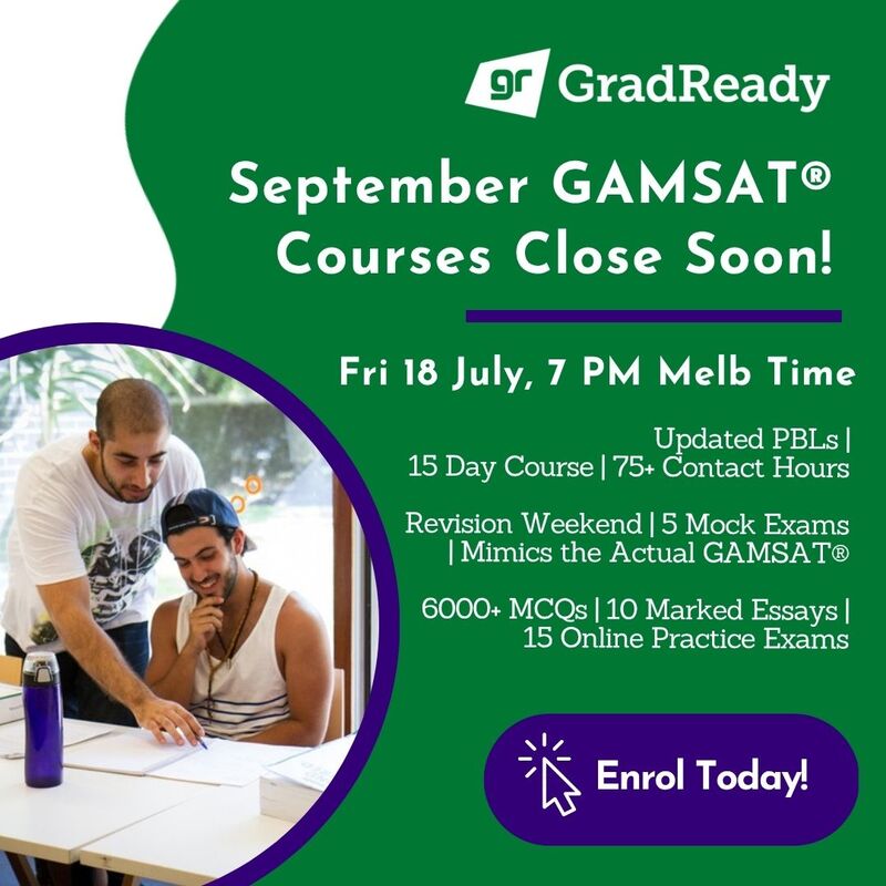 GAMSAT® September Course Closure