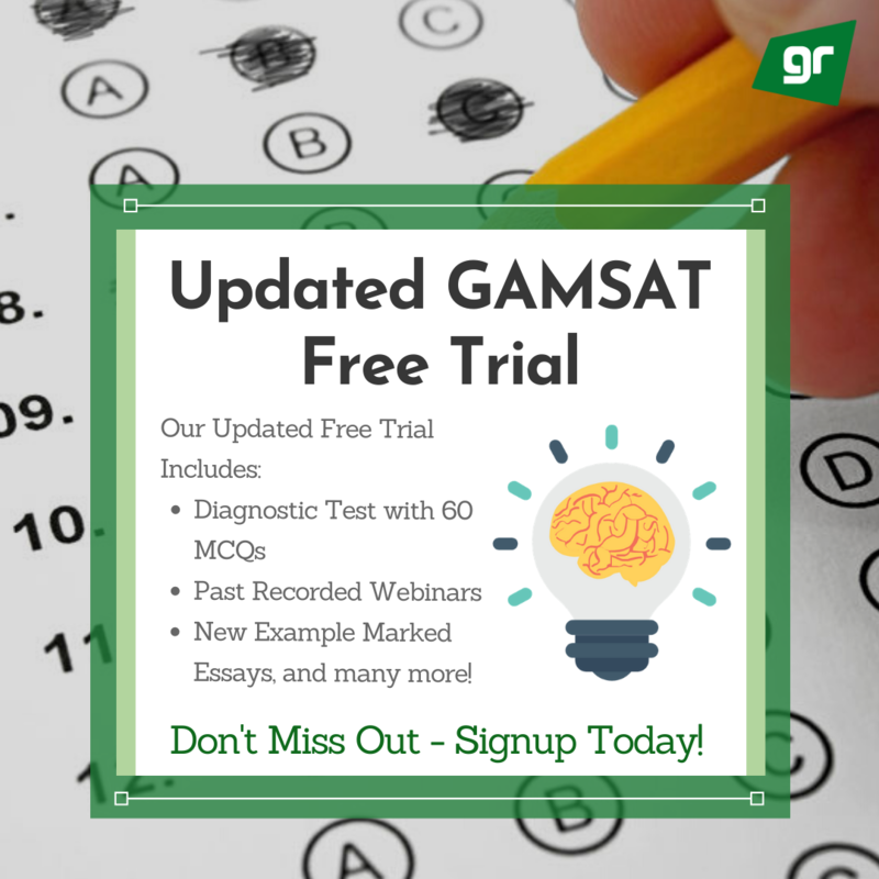 Free GAMSAT Free Trial Updated