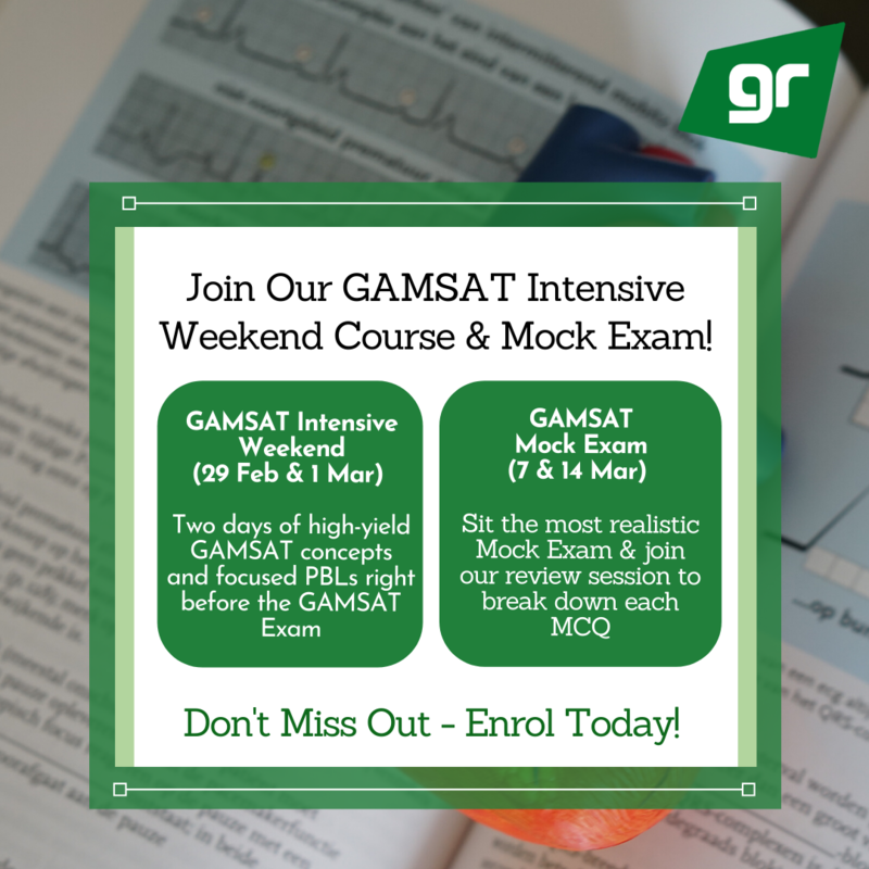 GAMSAT Intensive Weekend and Mock Exam