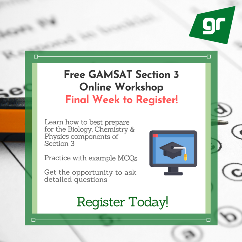 GradReady GAMSAT Section 3 Online Workshop