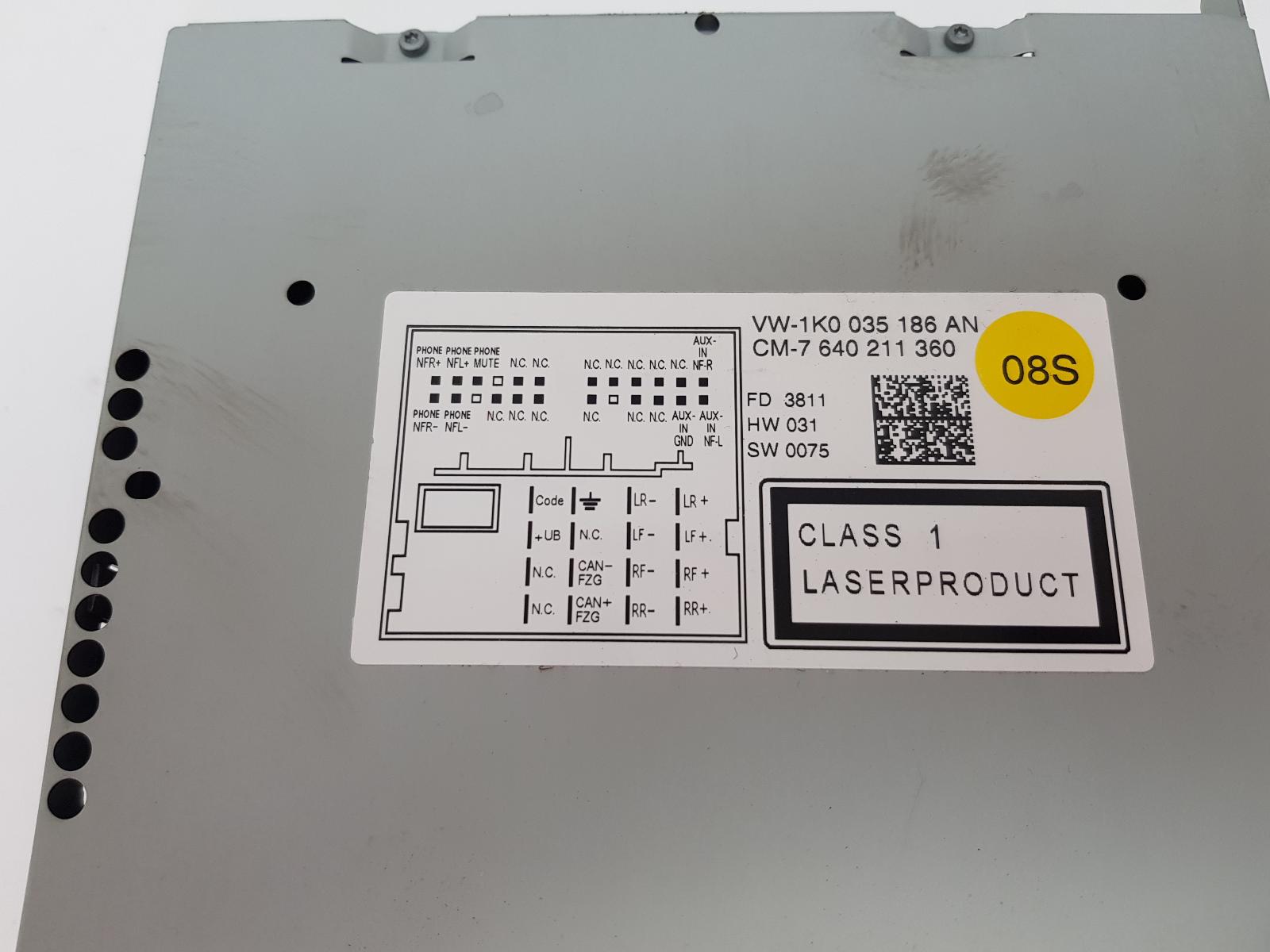 View Auto part Radio/Cd/Dvd/Sat/Tv Volkswagen Golf 2012