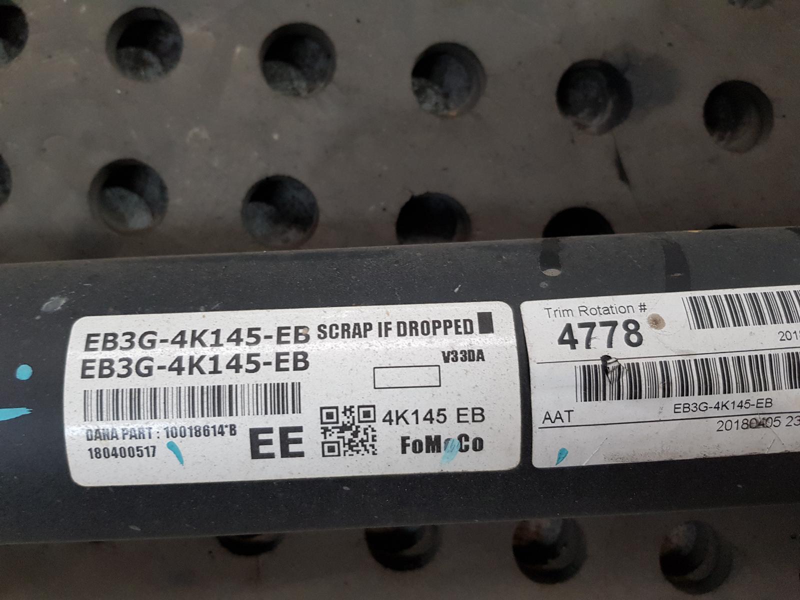 Rear Drive Shaft Ranger Ford 2018