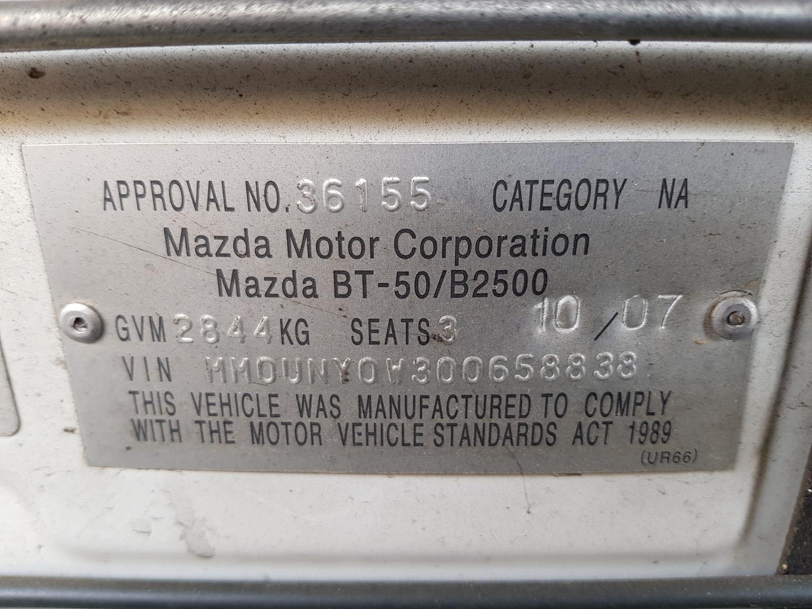 View Auto part Towbar Mazda Bt50 2007