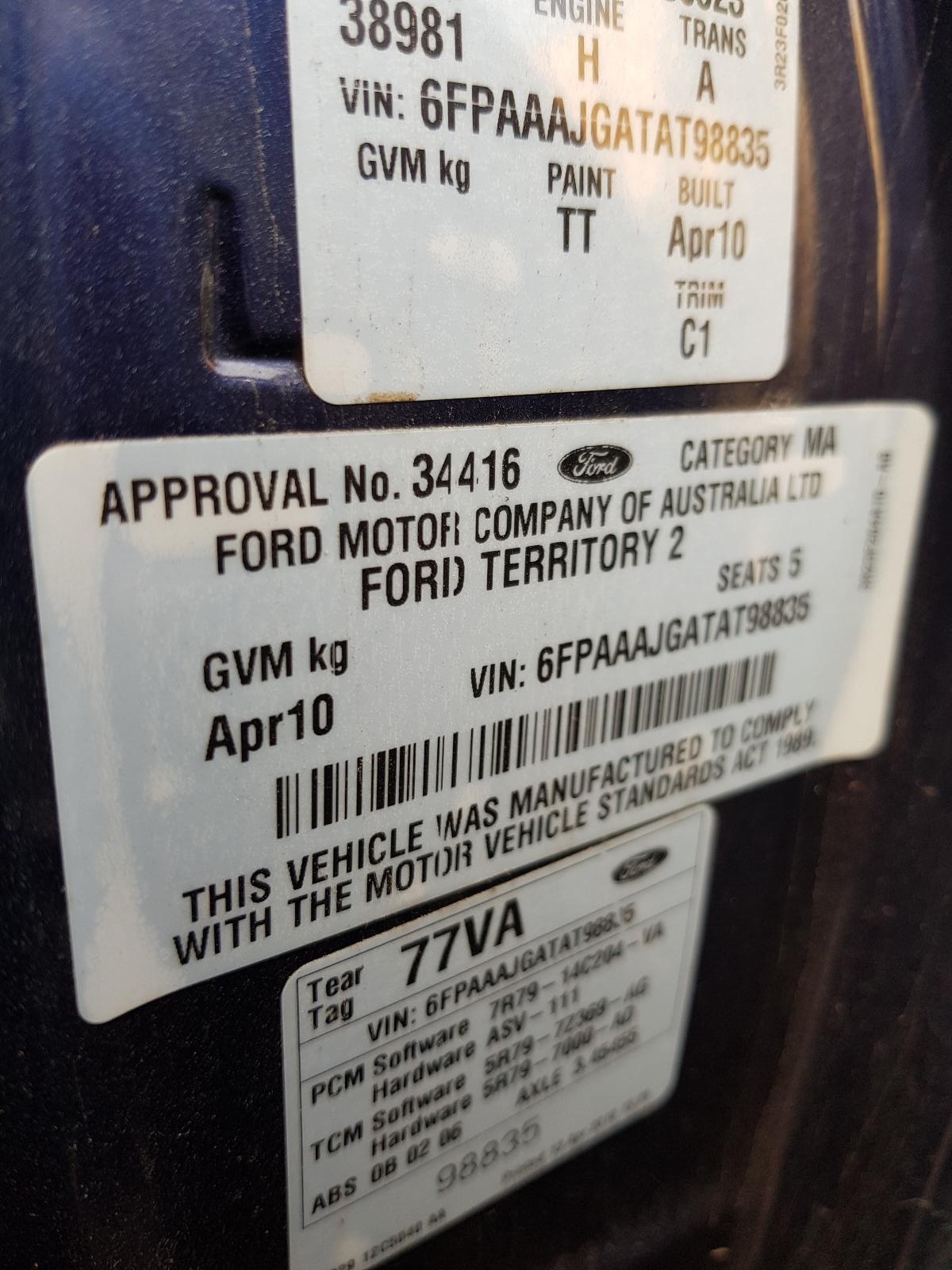 View Auto part Abs Sensor Ford Territory 2010