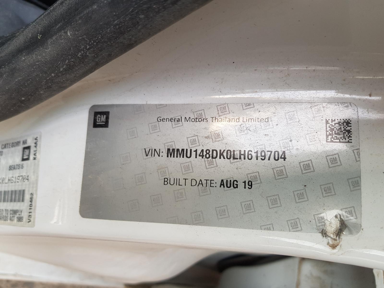 View Auto part Left Taillight Holden Colorado 2019