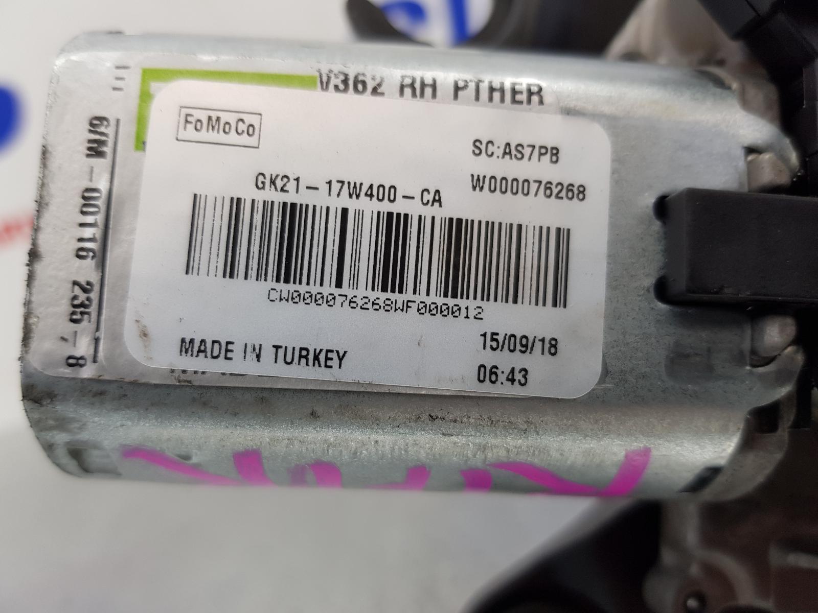 Wiper Motor Transit Custom Ford 2019