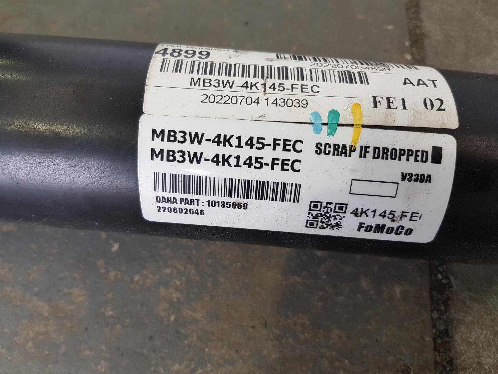 View Auto part Rear Drive Shaft Ford Ranger 2022