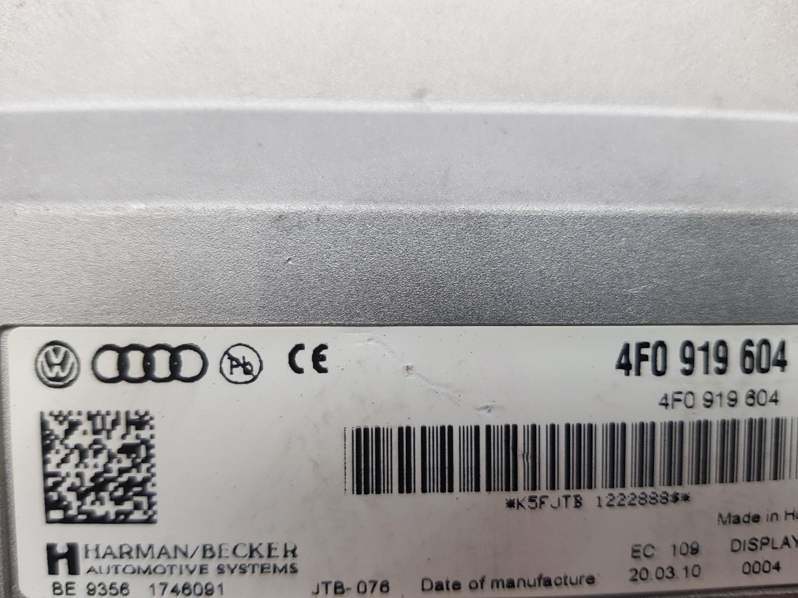 View Auto part Radio/Cd/Dvd/Sat/Tv Audi A5 2010
