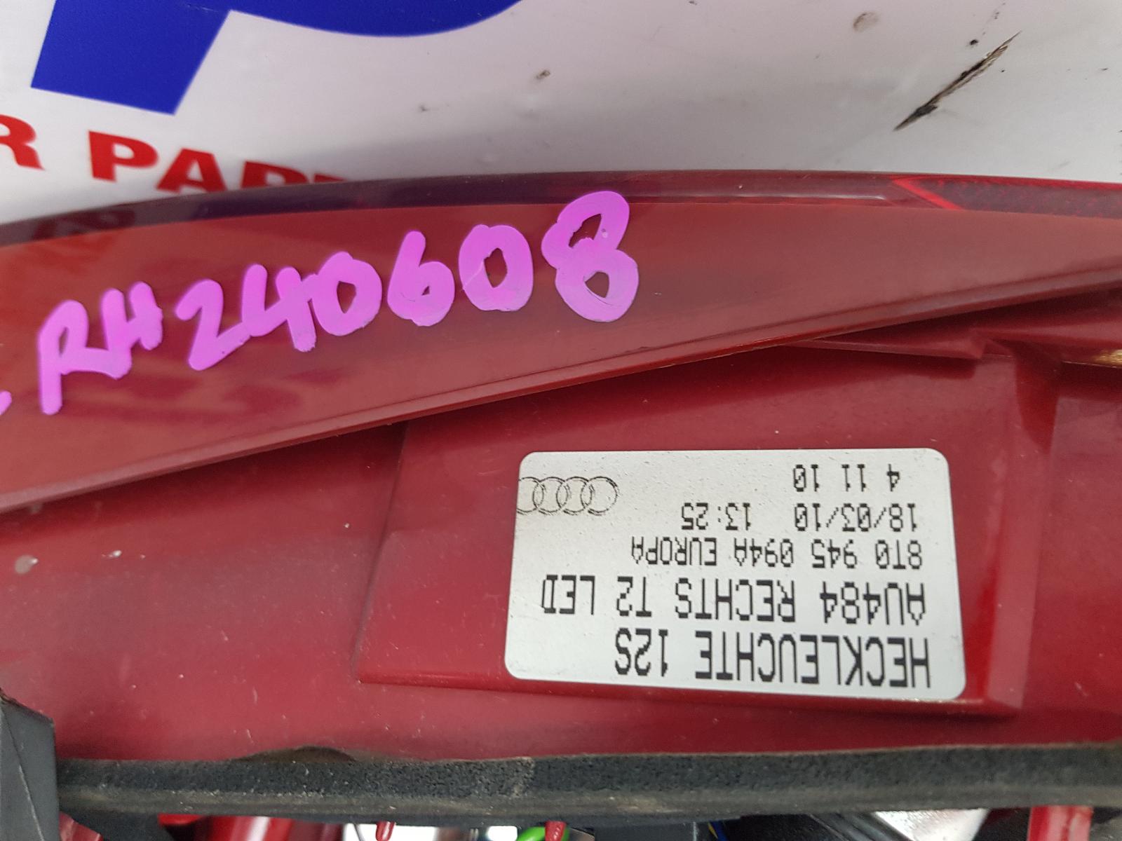 View Auto part Rear Garnish Audi A5 2010