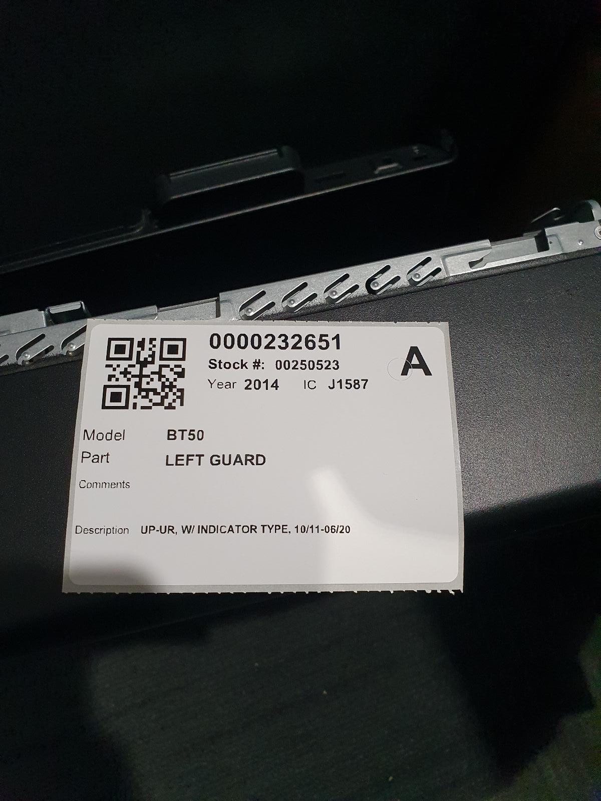 View Auto part Left Guard Mazda Bt50 2014