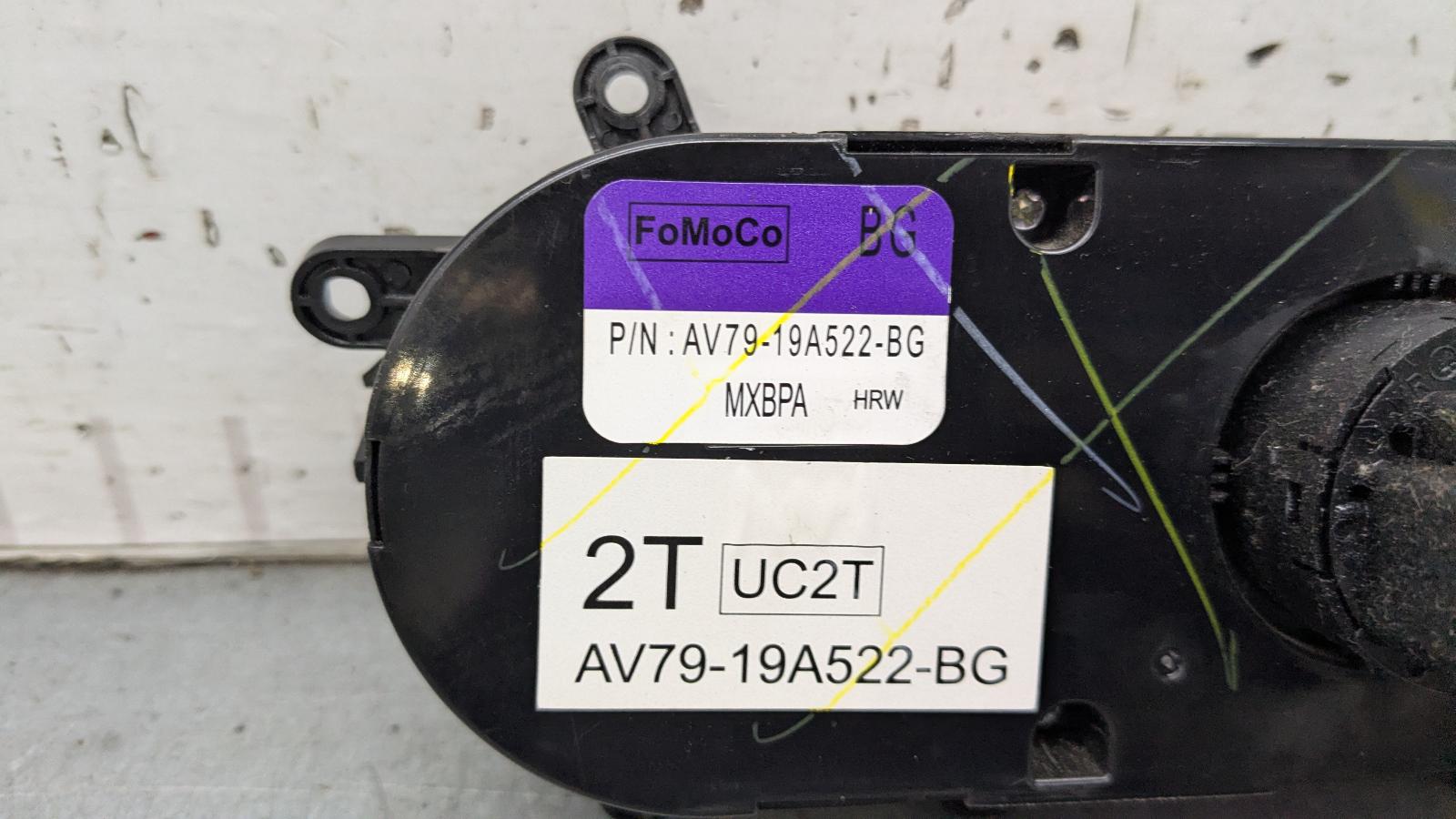 View Auto part Heater/Ac Controls Mazda Bt50 2018