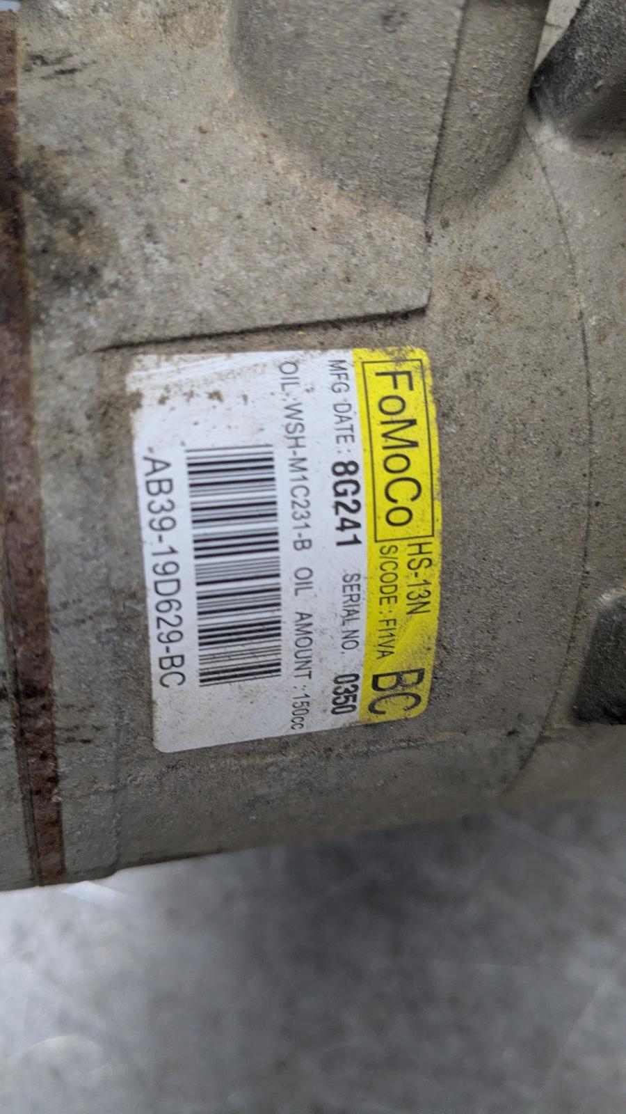 2018 Mazda Bt50 A/C Compressor View Auto part A/C Compressor Mazda Bt50 2018