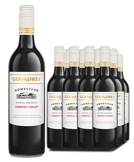 Goundrey Homestead Western Australia Cabernet Merlot 2024 Dozen