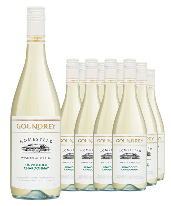 Goundrey Homestead Western Australia Unwooded Chardonnay 2025 Dozen