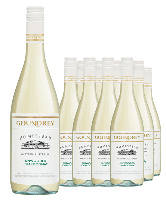 Goundrey Homestead Western Australia Unwooded Chardonnay 2025 Dozen