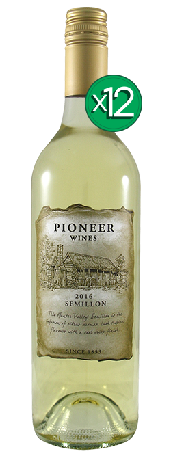 Drayton's Pioneer Wines Hunter Valley Semillon 2016 Dozen