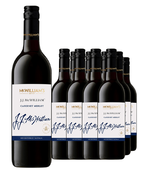 McWillliams JJ McWIlliam Cabernet Merlot 2022 Dozen