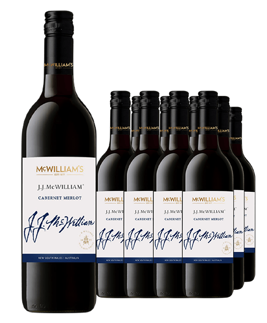 McWillliams JJ McWIlliam Cabernet Merlot 2022 Dozen
