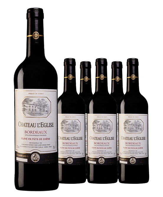 Chateau LEglise Bordeaux Cabernet Merlot 2023 6pack