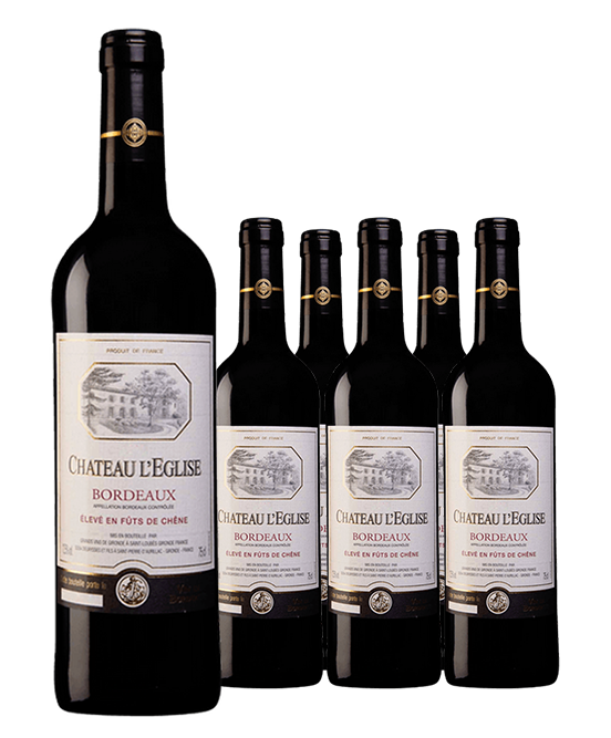 Chateau LEglise Bordeaux Cabernet Merlot 2023 6pack
