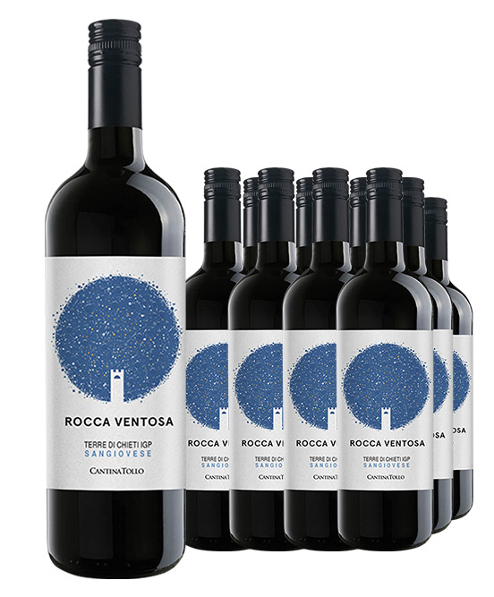 Cantina Tollo Rocca Ventosa Terre Di Chieti IGP Sangiovese 2024 Dozen