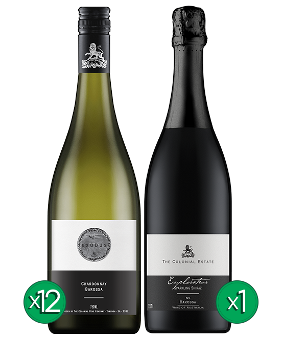 The Colonial Estate Barossa Valley Exodus Chardonnay Sparkling Shiraz