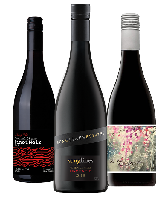 Gold Medal Winning 95 Point Rated Pinot Noir Mixed Dozen 