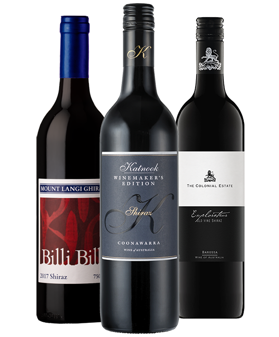 Mt Langi Grampians VS Katnook Coonawarra VS Colonial Estate Barossa Shiraz Mixed Dozen
