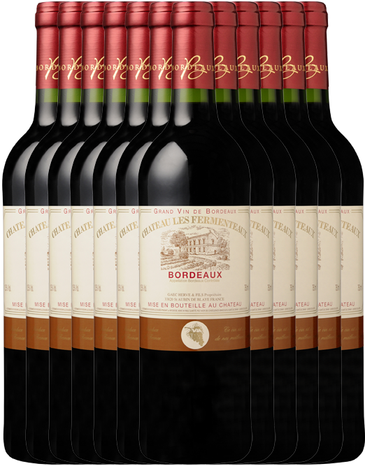 Chateau Les Fermenteaux Bordeaux Merlot Cabernet 2014 Dozen