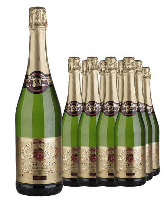 Veuve Alban Blanc de Blancs Brut Nv Dozen 