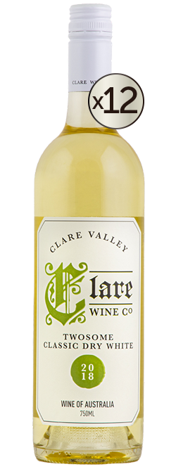 Clare Wine Co Clare Valley Classic Dry White Twosome 2018 Dozen