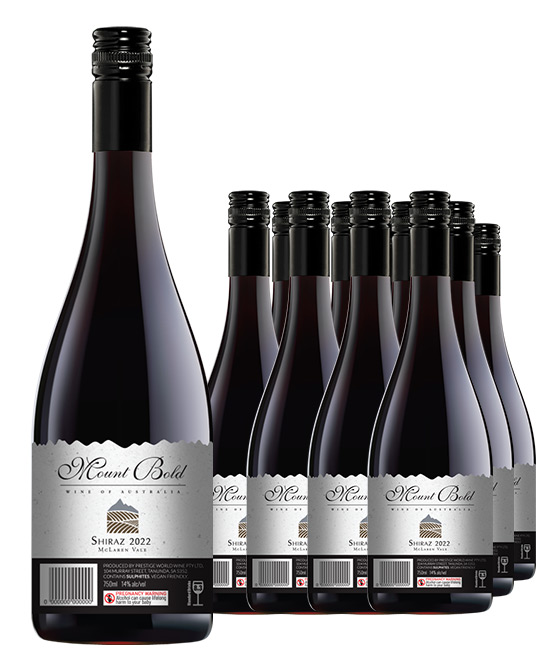 Mount Bold McLaren Vale Shiraz 2022 Dozen