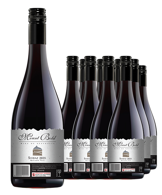 Mount Bold McLaren Vale Shiraz 2025 Dozen