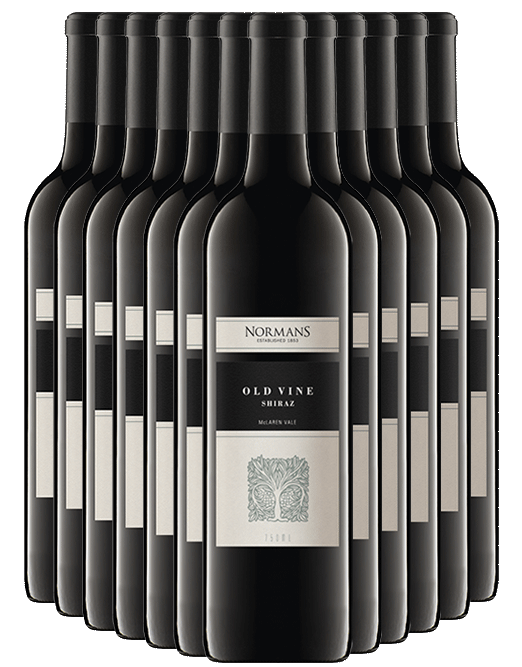 Normans Old Vine McLaren Vale Shiraz 2016 Export Cork Mouth Dozen Buy