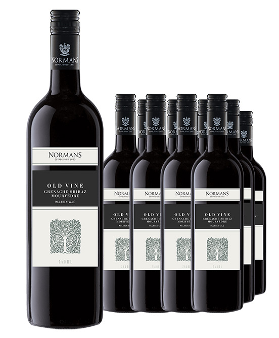 Normans Old Vine McLaren Vale Grenache Shiraz Mourvedre 2022 Dozen