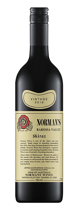 Normans Heritage Series Barossa Valley Shiraz 2016