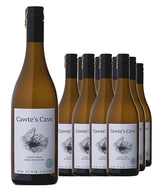 Rock Ferry Cawtes Cave Organic Marlborough Pinot Gris 2023 Dozen