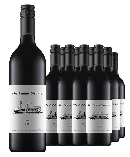 The Paddle Steamer South Australia Shiraz 2024 Dozen