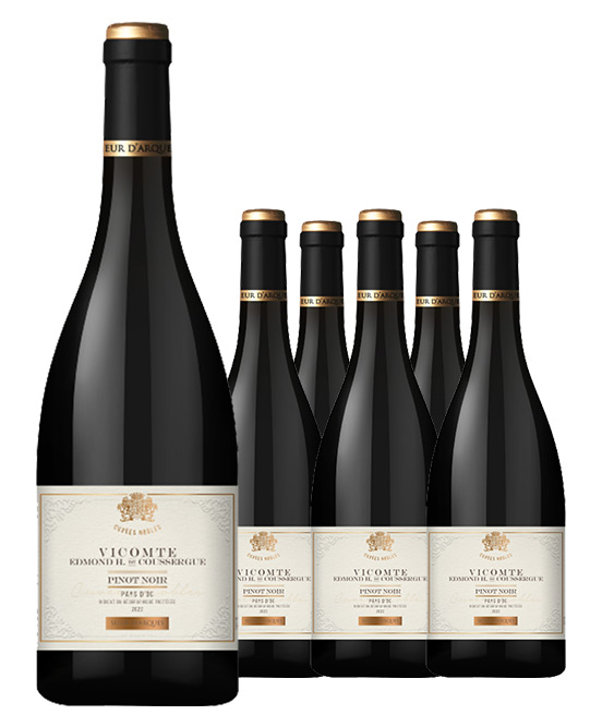 Sieur d Arques Cuvee Nobles Vicomte E.H De Coussergue Pinot Noir 2022 6pack 