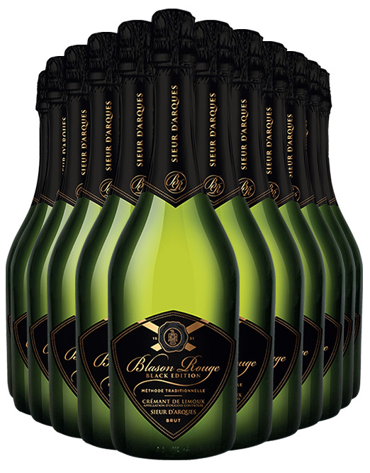 Sieur d Arques Black Edition Cremant De Limoux Blason Rouge Brut Nv Dozen