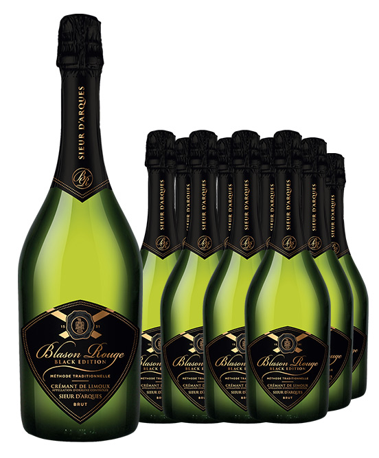 Sieur d Arques Black Edition Cremant De Limoux Blason Rouge Brut Nv Dozen
