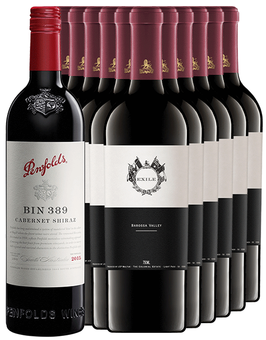 The Colonial Estate Exile Barossa Valley Shiraz 2016 And Penfolds 389