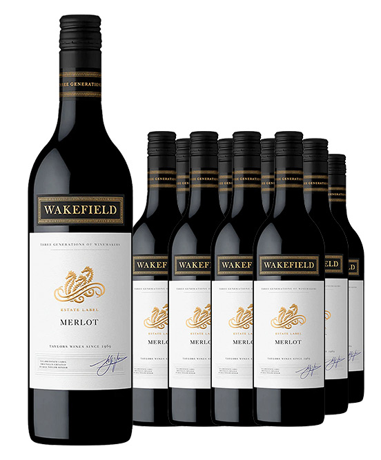 Wakefield Taylors Family Wines Estate Label Merlot 2023 Dozen