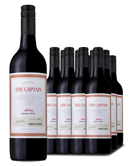 First Fleet The Captain Barossa Valley Shiraz 2021 Dozen