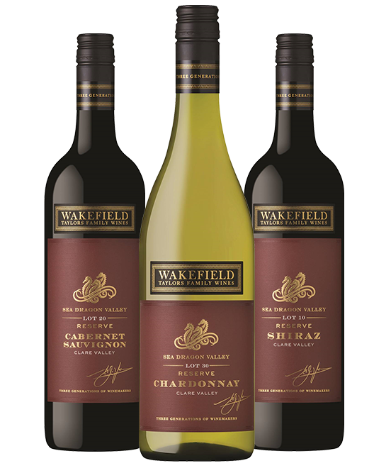 Wakefield Taylors Family Wines Sea Dragon Valley Reserve Clare Valley Mixed Dozen