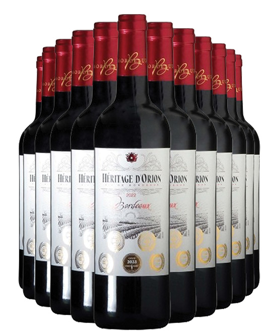 Heritage D'Orion AOP Bordeaux Rouge 2022 Dozen 
