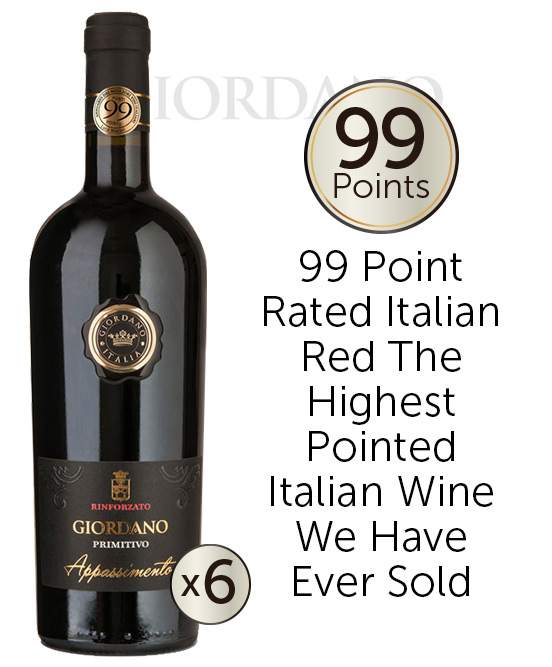 Giordano Primitivo Puglia IGT Appassimento Rinforzato 2018 6pack
