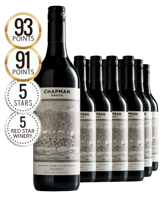 Chapman Grove Reserve Margaret River Merlot 2017 Dozen